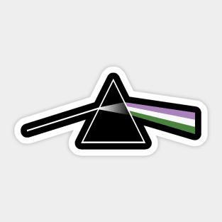 Genderqueer Pride Prism Sticker